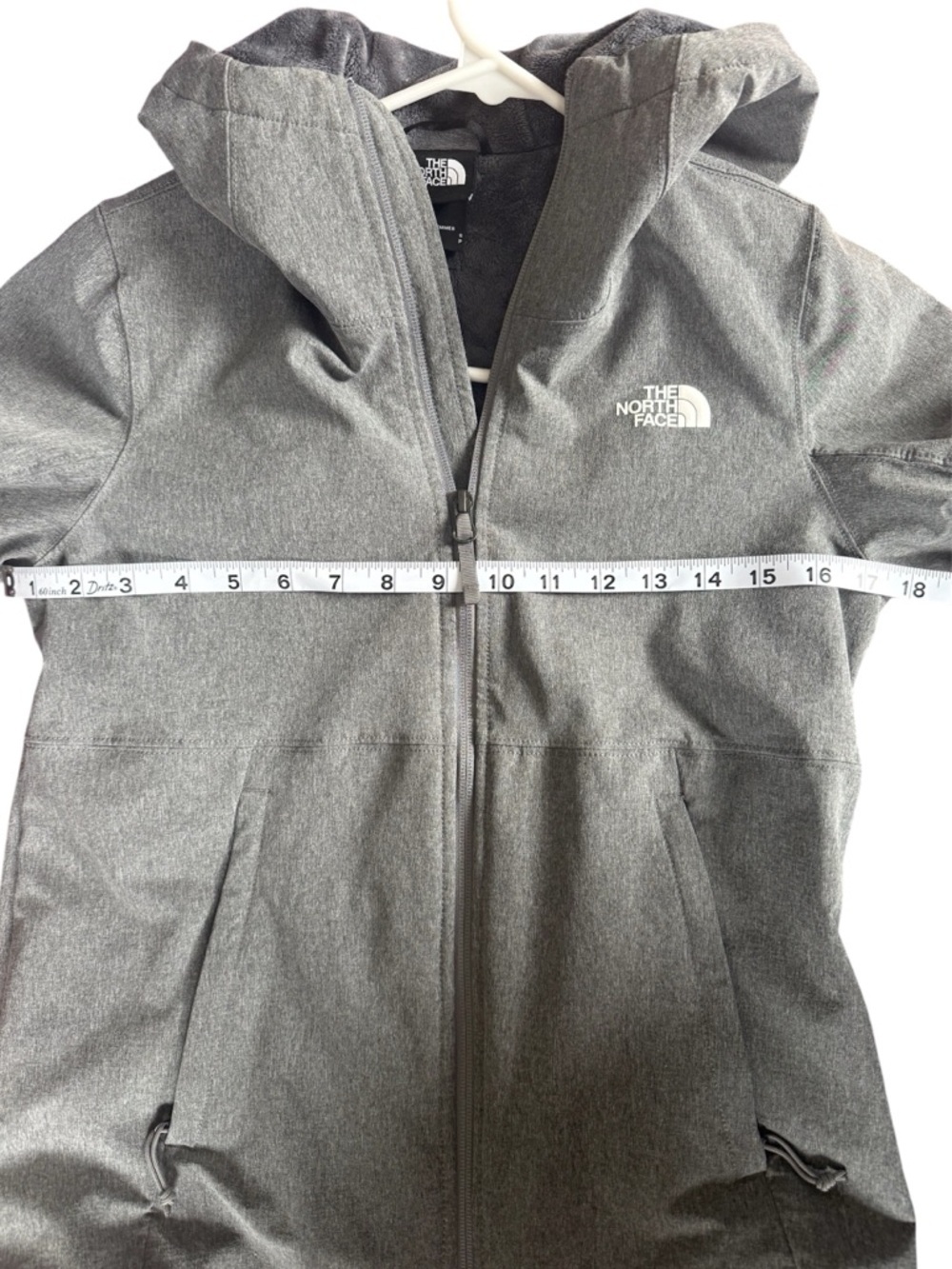 North Face Charcoal Hooded Jacket - Picture 7 of 14